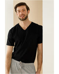 Cotton Fit V Yaka Cotton Men’s Undershirt Black - S