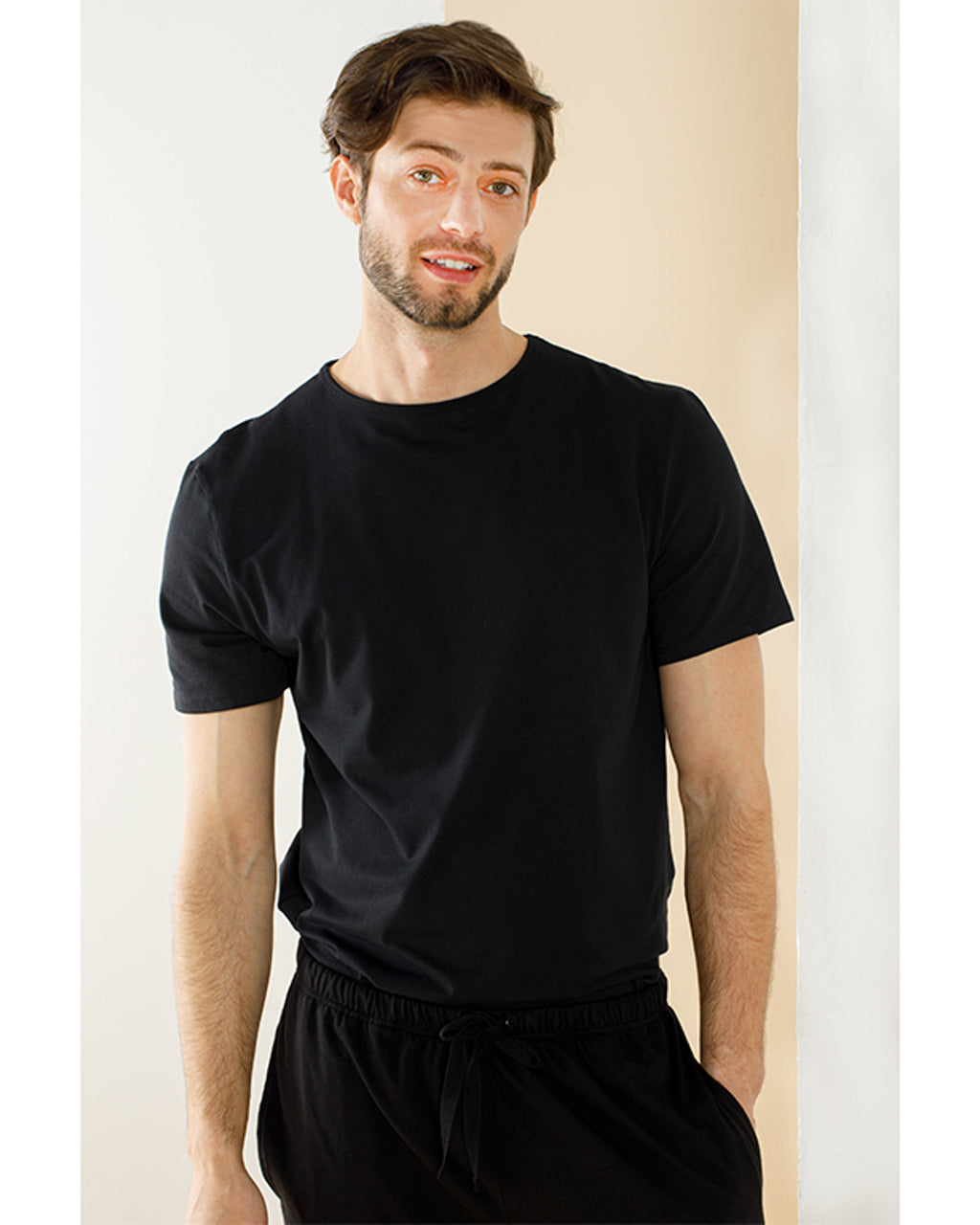 Cotton Fit Yuvarlak Yaka Cotton Men’s Undershirt L Black (view 2)