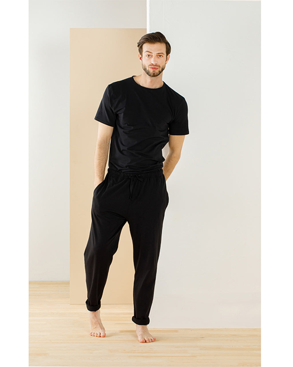Cotton Fit Yuvarlak Yaka Cotton Men’s Undershirt L Black (view 3)