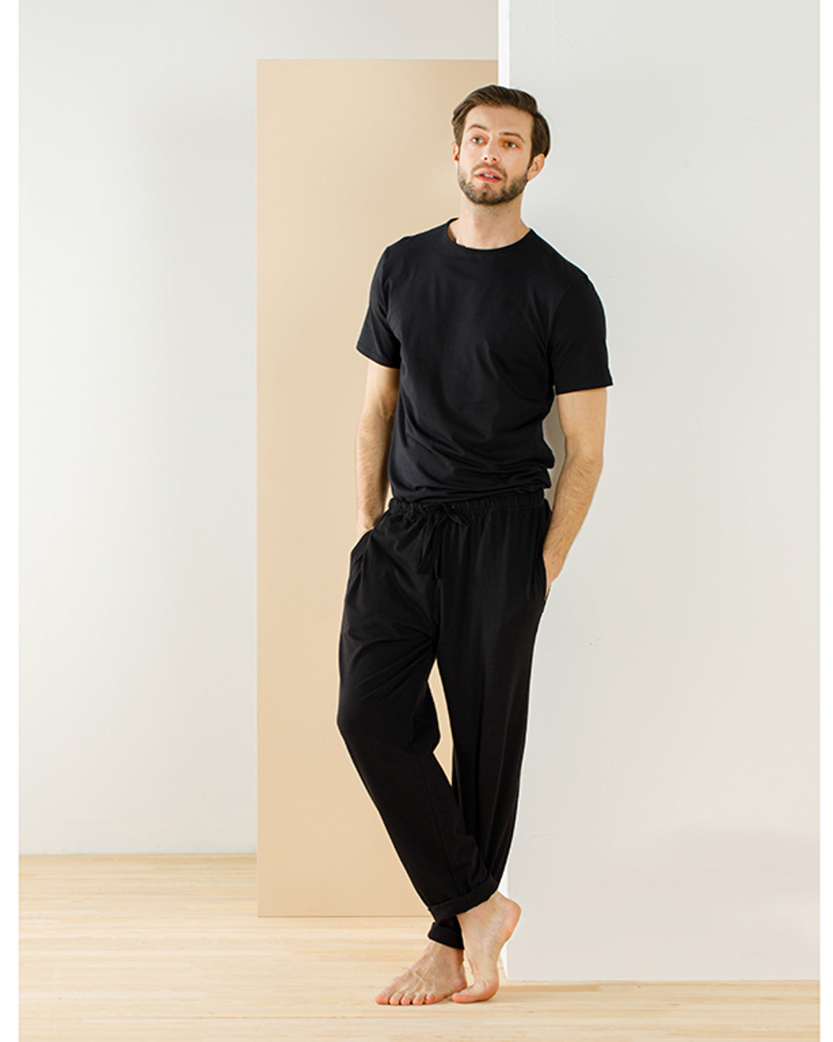 Cotton Fit Yuvarlak Yaka Cotton Men’s Undershirt L Black (view 4)