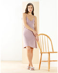 Pretty Duz Viscose Women Night Gown L Dusty Rose