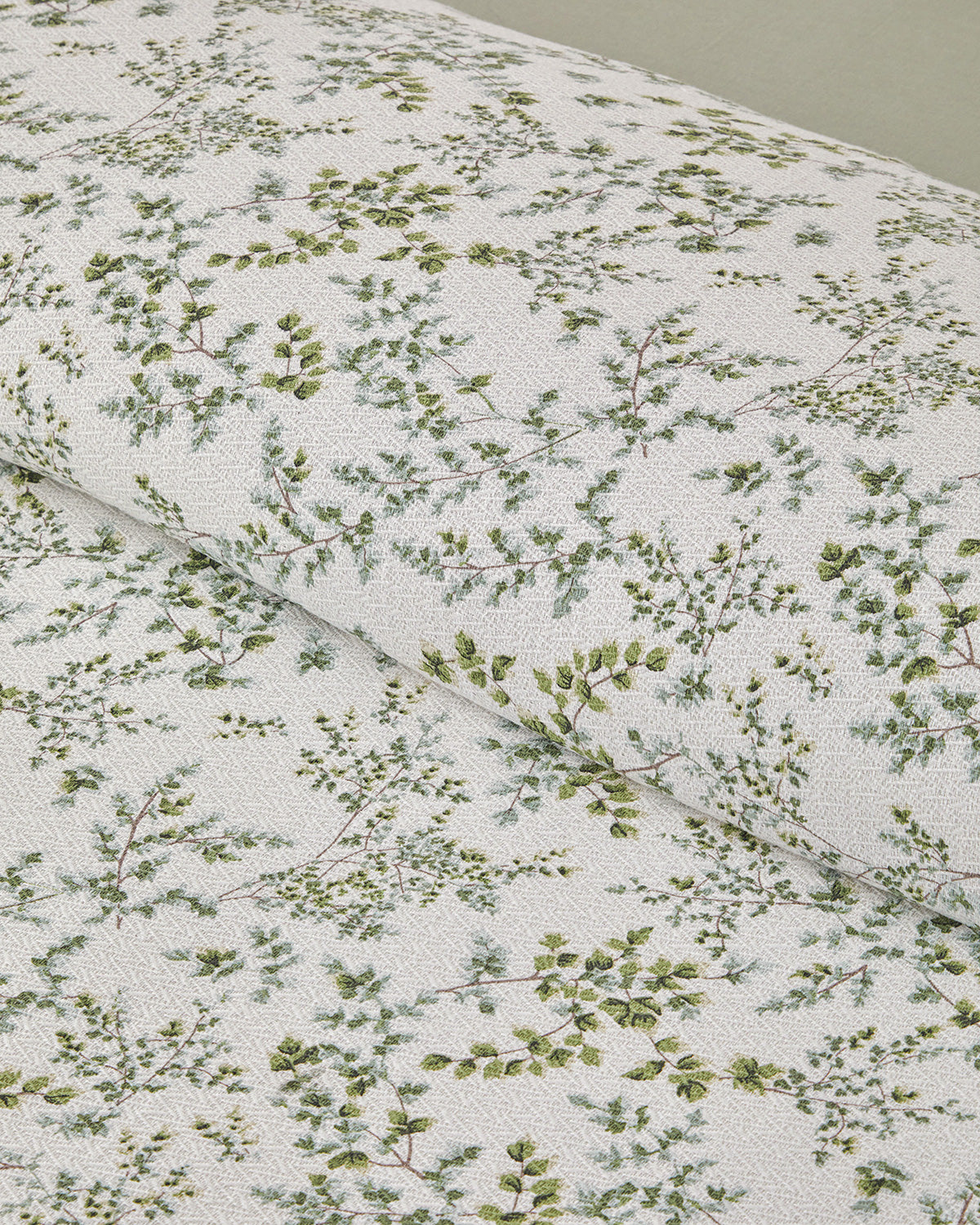 Natur Printed Cotton Summer Blanket Set Green (view 4)