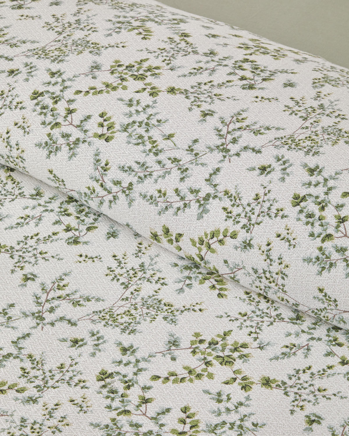 Natur Printed Cotton Summer Blanket Set Green (view 10)