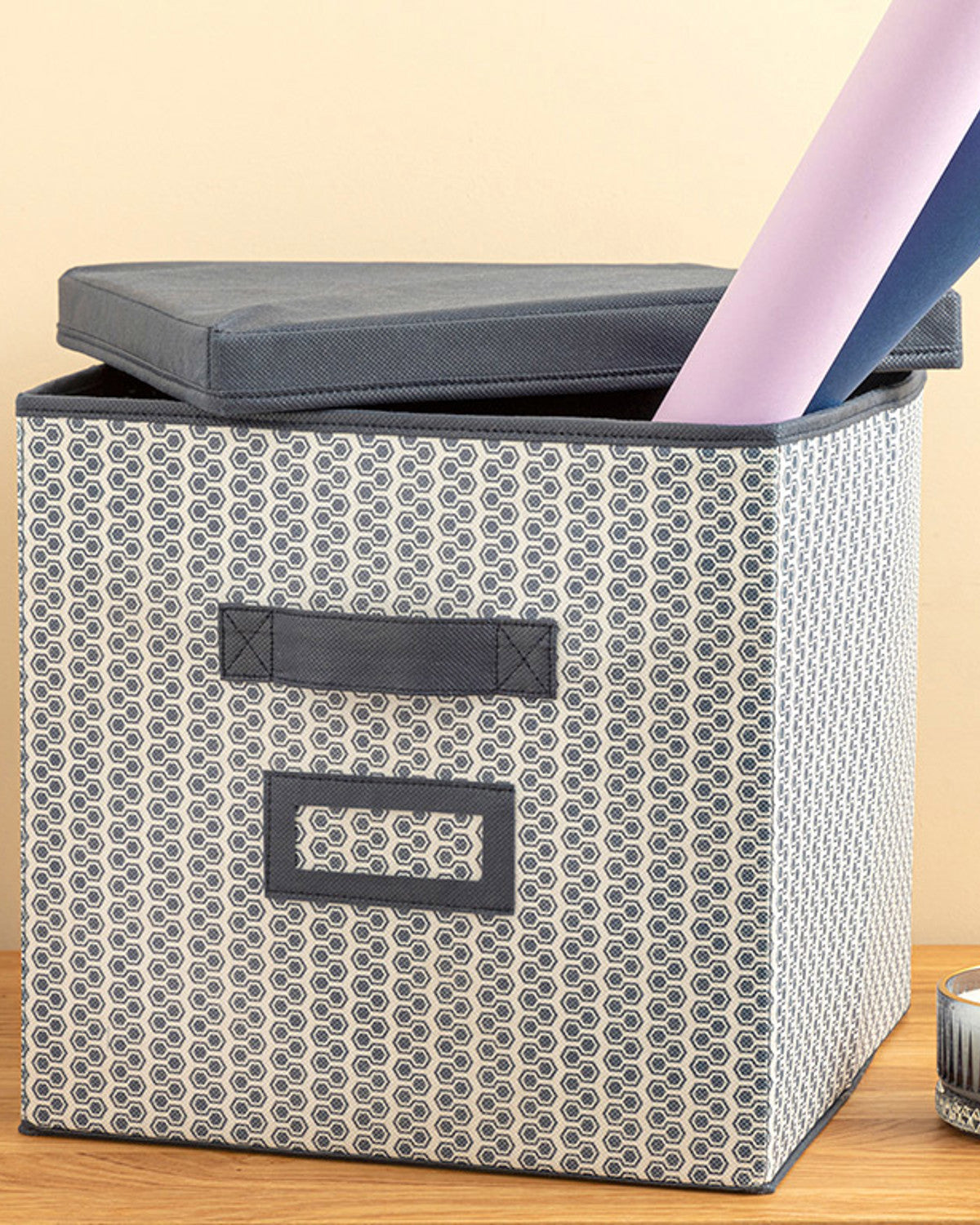 Comb Storage Box 30x30x30 cm Navy Blue