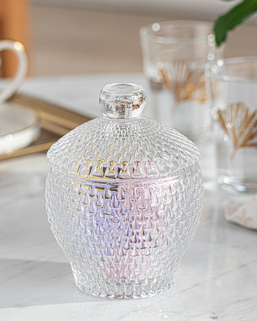 Bella Glass Sugar Bowl Transparent