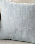 Dandelion Embroidered Cushion 45x45 cm Blue