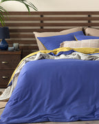 Plain Cotton Single Size Duvet Cover Set 160x220 cm Pansy Purple - Kiwi