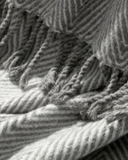 Classy Herringbone Scotch TV Blanket 130x170 cm Gray (view 3)