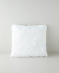 Soft Touch Rabbit Plush Toss Pillow Cover 45x45 cm - White