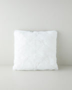 Soft Touch Rabbit Plush Toss Pillow Cover 45x45 cm - White