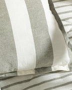 Stripe Cotton Baby Quilt Set 95x145 cm Gray (view 5)