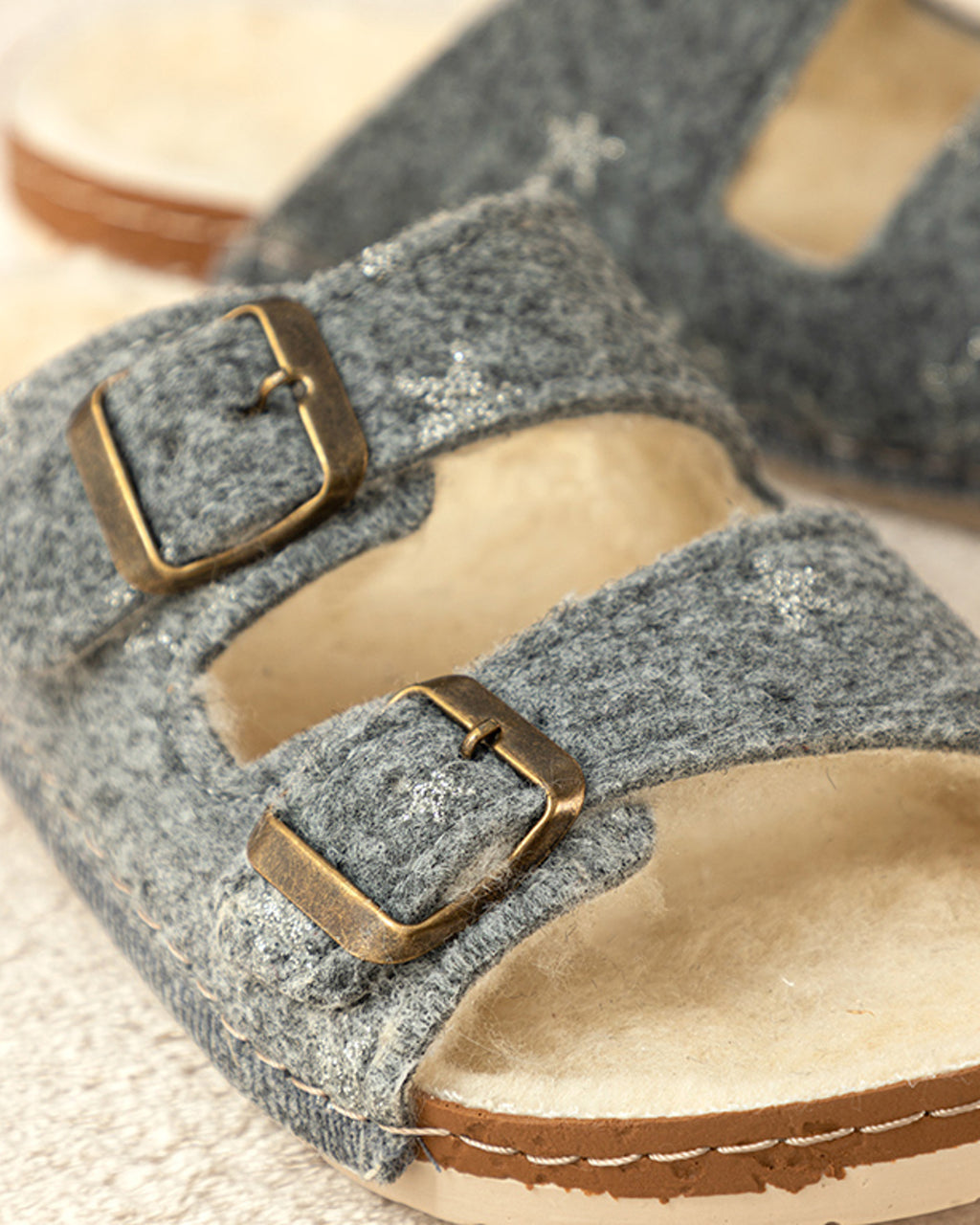 Glam Stars Felt Women House Slippers (view 10)