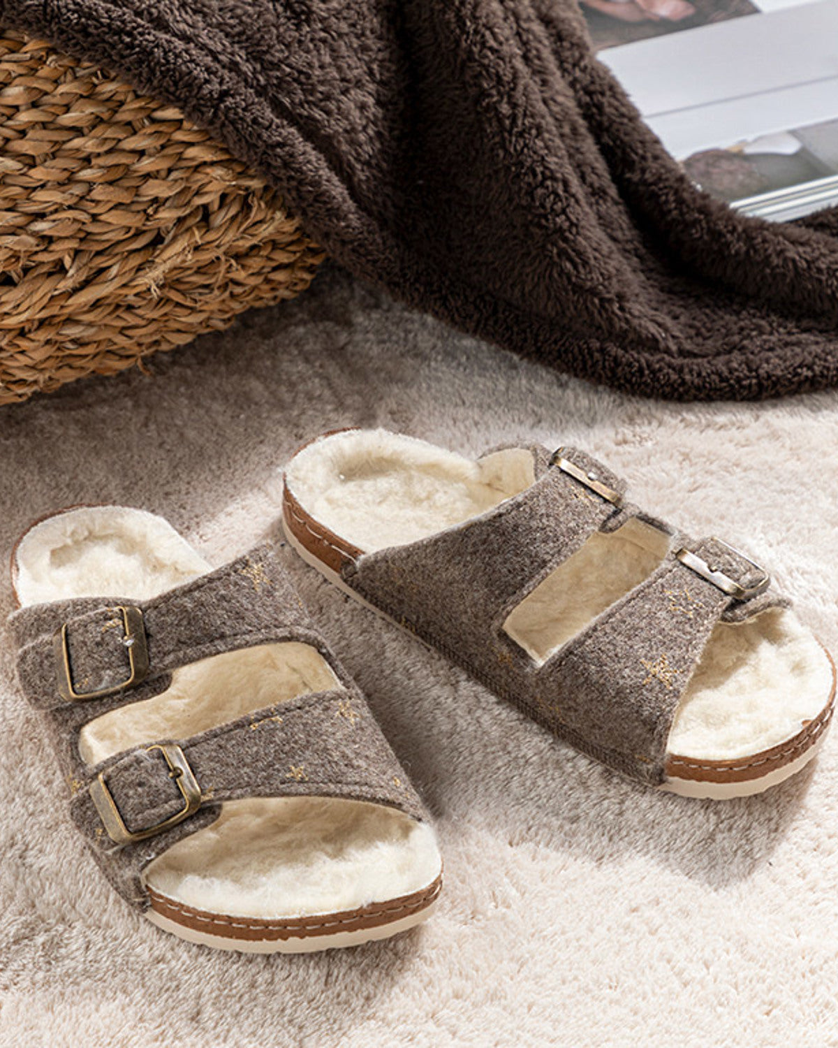Glam Stars Felt Women House Slippers (view 11)