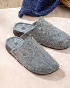 Shine Felt Women House Slippers 37 Gray