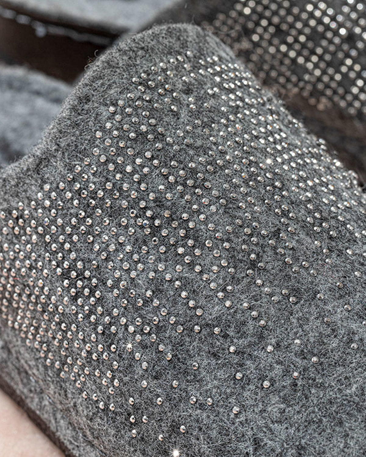 Shine Felt Women House Slippers 37 Gray (view 2)
