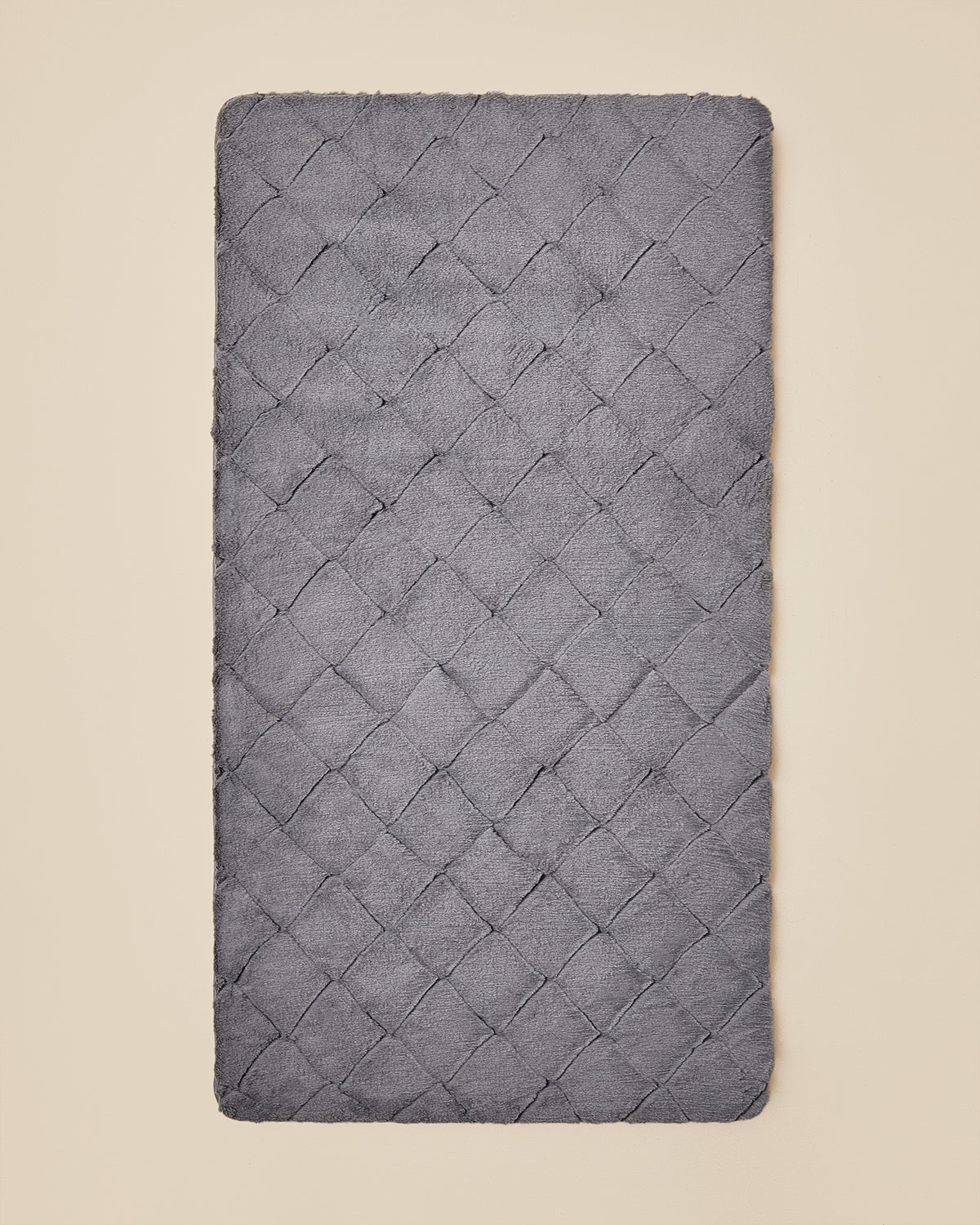 Soft Touch Rabbit Plush Carpet 80x150 cm Anthracite