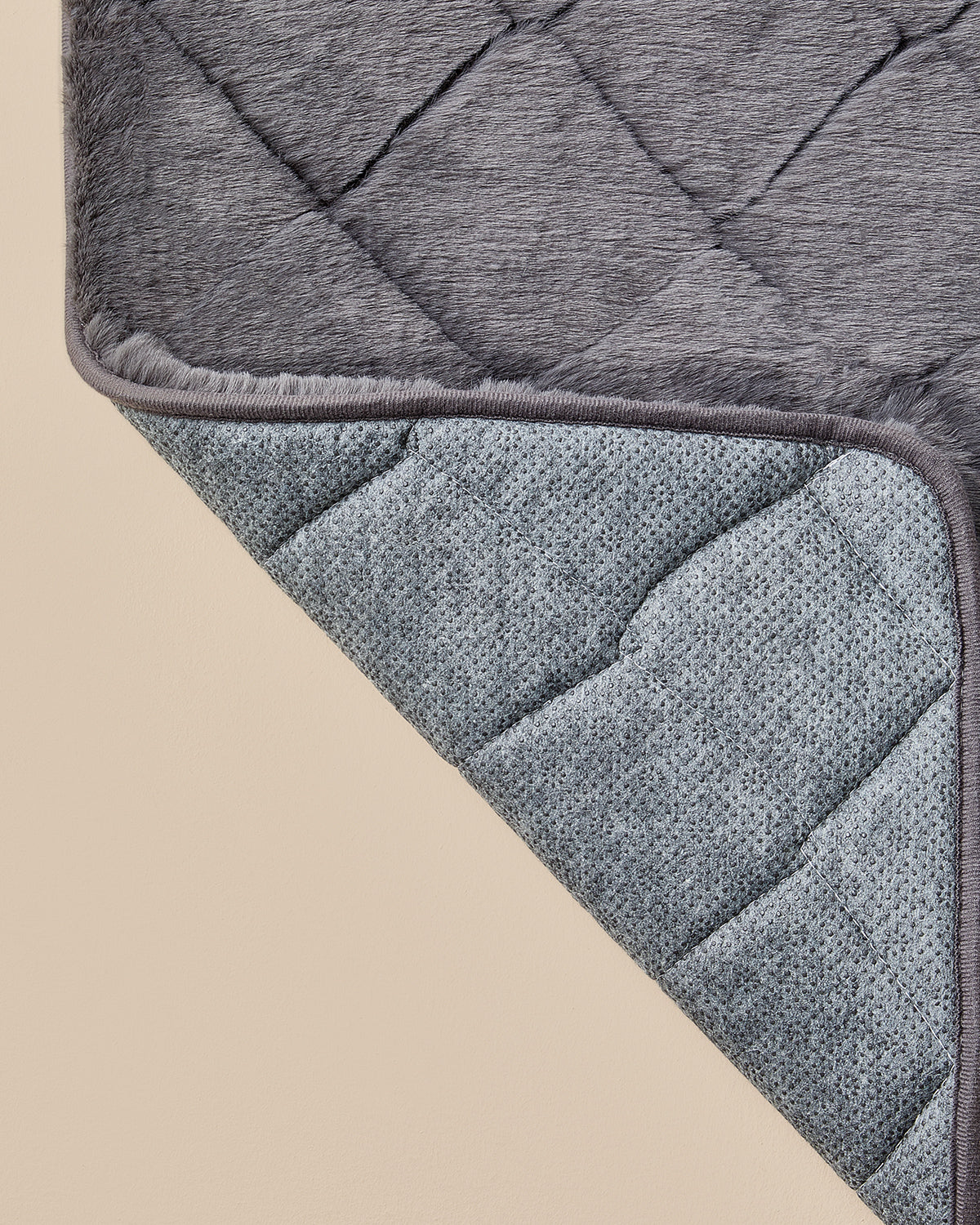 Soft Touch Rabbit Plush Carpet 80x150 cm Anthracite (view 2)