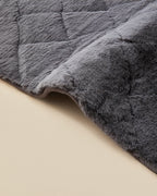 Soft Touch Rabbit Plush Carpet 80x150 cm Anthracite (view 3)