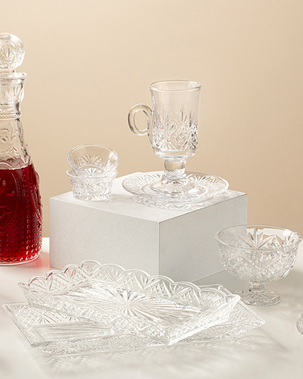 Noa Glass Breakfast Serving Set Glass 175 ml Transparent (view 3)