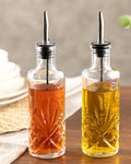 Bony Glass 2 pcs Oil Bottle 18 cm Transparent