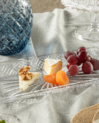 Zena Glass Rectangular Plate 30 cm Transparent