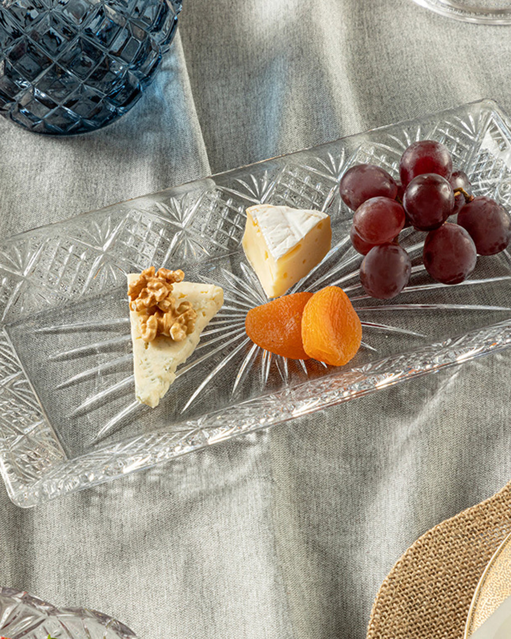 Zena Glass Rectangular Plate 30 cm Transparent (view 2)