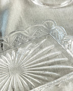 Cross Glass Rectangular Plate 25 cm Transparent (view 3)