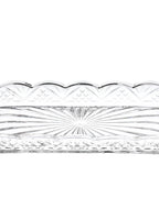 Cross Glass Rectangular Plate 25 cm Transparent (view 4)