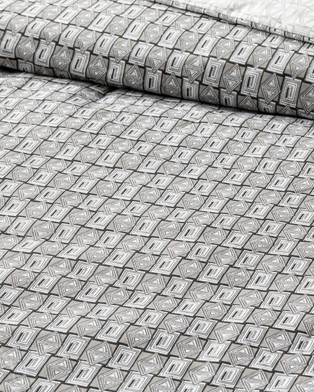Deltoid Cotton Double Size Duvet Cover Set 200x220 cm Gray (view 4)