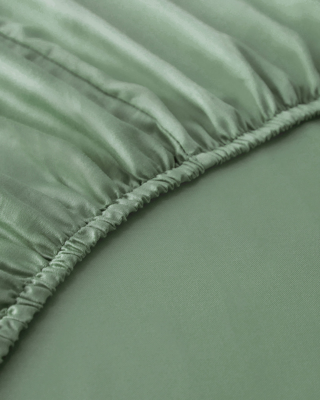 Plain Cotton Fitted Sheet Green Almond (view 19)
