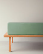Plain Cotton Fitted Sheet Green Almond (view 25)