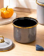 Perro Enamel with Cover Spice Rack 0.75 Liter Gray (view 2)