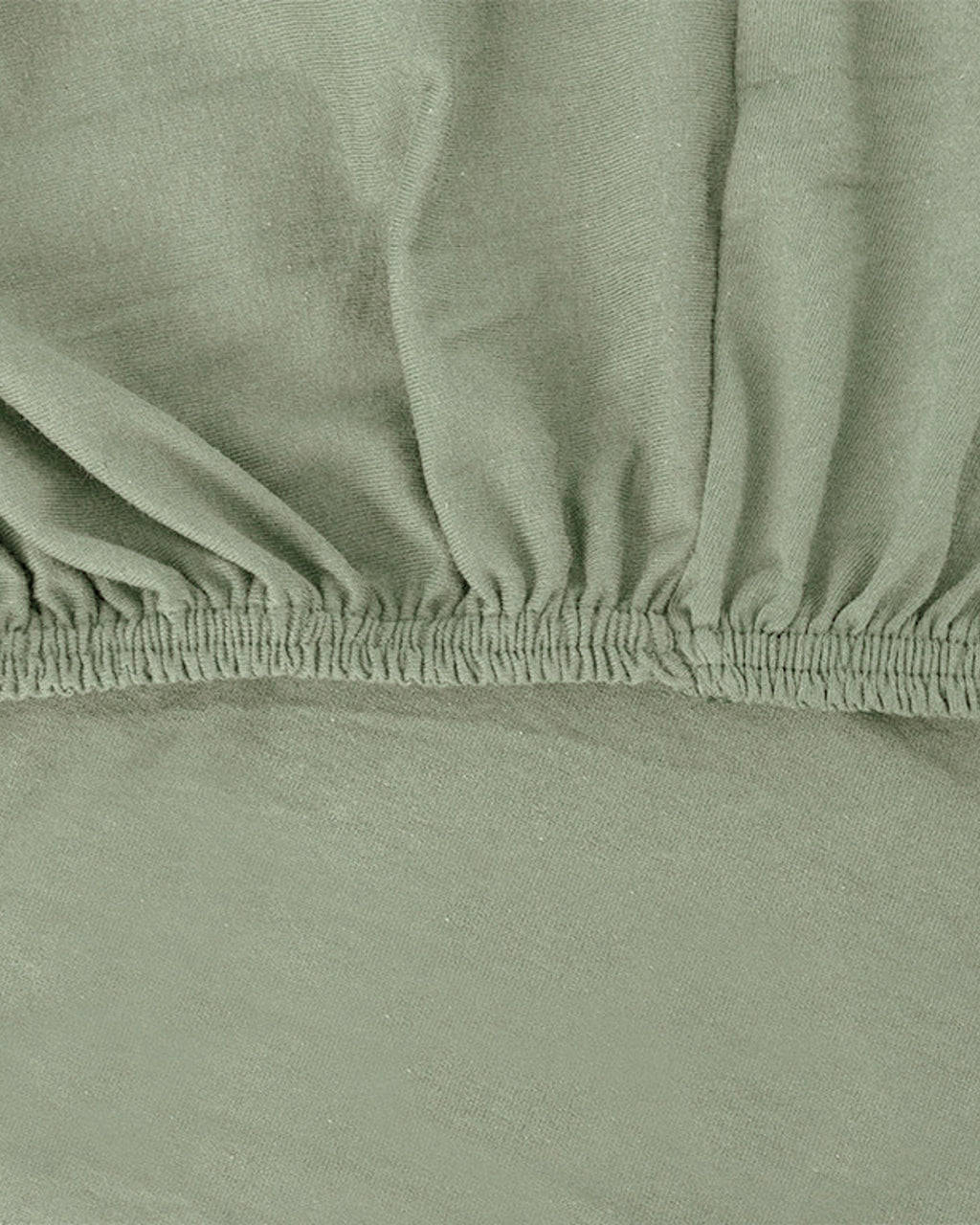 Plain Combed Cotton Single Size Fitted Sheet Set 100x200 cm Green Almond (view 6)