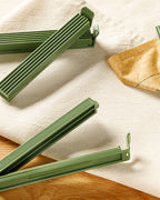 Trendy Plastic 4 Pieces Bag Clip - Green