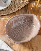 Butterfly Ceramic Snack Bowl 16x13 cm Light Brown (view 2)