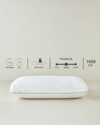 Sensitive Visco Pillow 60x40x16 cm White (view 3)