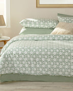 Parterre Cotton Double Size Duvet Cover Set 200x220 cm Green