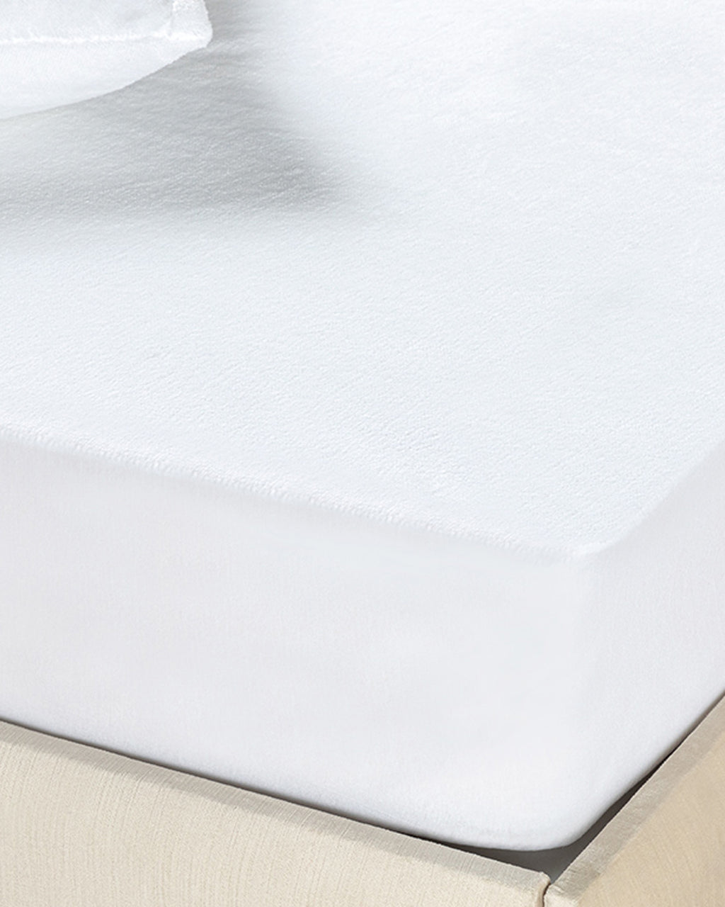 Pure Polyester Leak-proof Single Size Mattress Topper 140x200 + 30 cm White