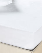 Pure Polyester Leak-proof Single Size Mattress Topper 140x200 + 30 cm White