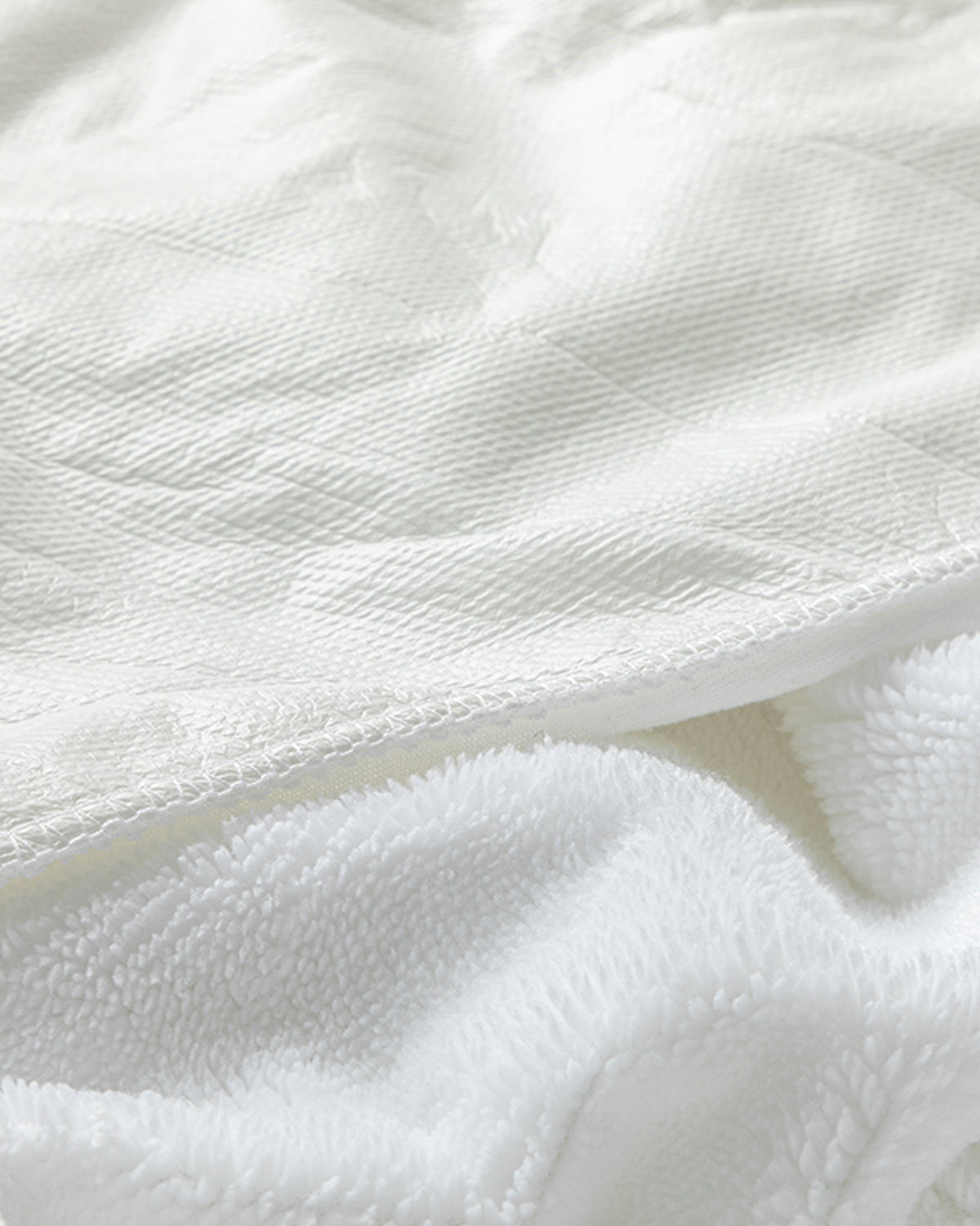 Pure Polyester Leak-proof Single Size Mattress Topper 140x200 + 30 cm White (view 4)