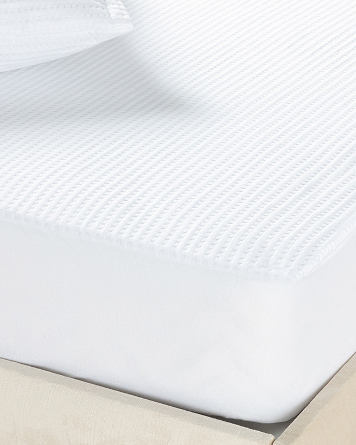 Deluxe Cotton Polyester Leak-proof Mattress Topper + 30 cm White - Single 100x200 cm