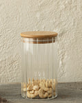 Knit Borosilicate Glass Jar 750 ml Transparent