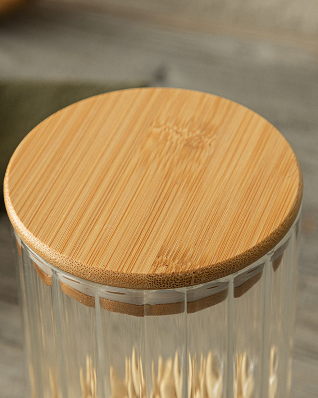 Knit Borosilicate Glass Jar 750 ml Transparent (view 2)