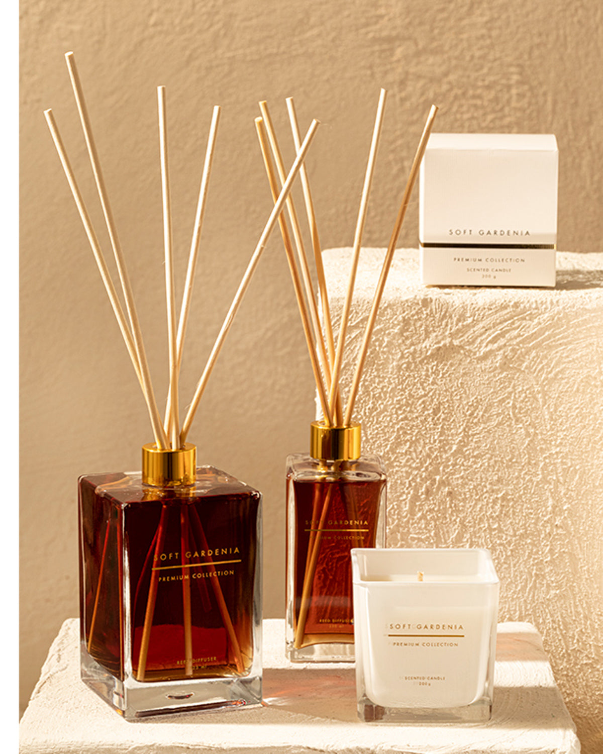 Soft Gardenia Reed Diffuser Gold (view 4)