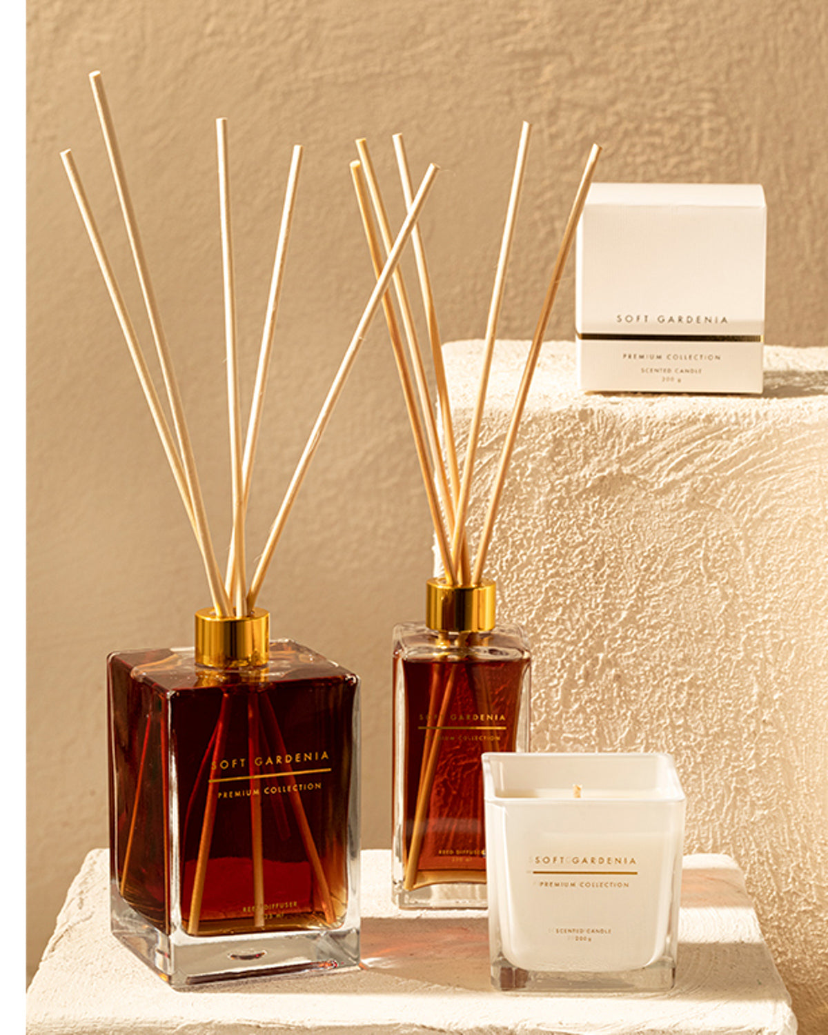 Soft Gardenia Reed Diffuser Gold (view 8)