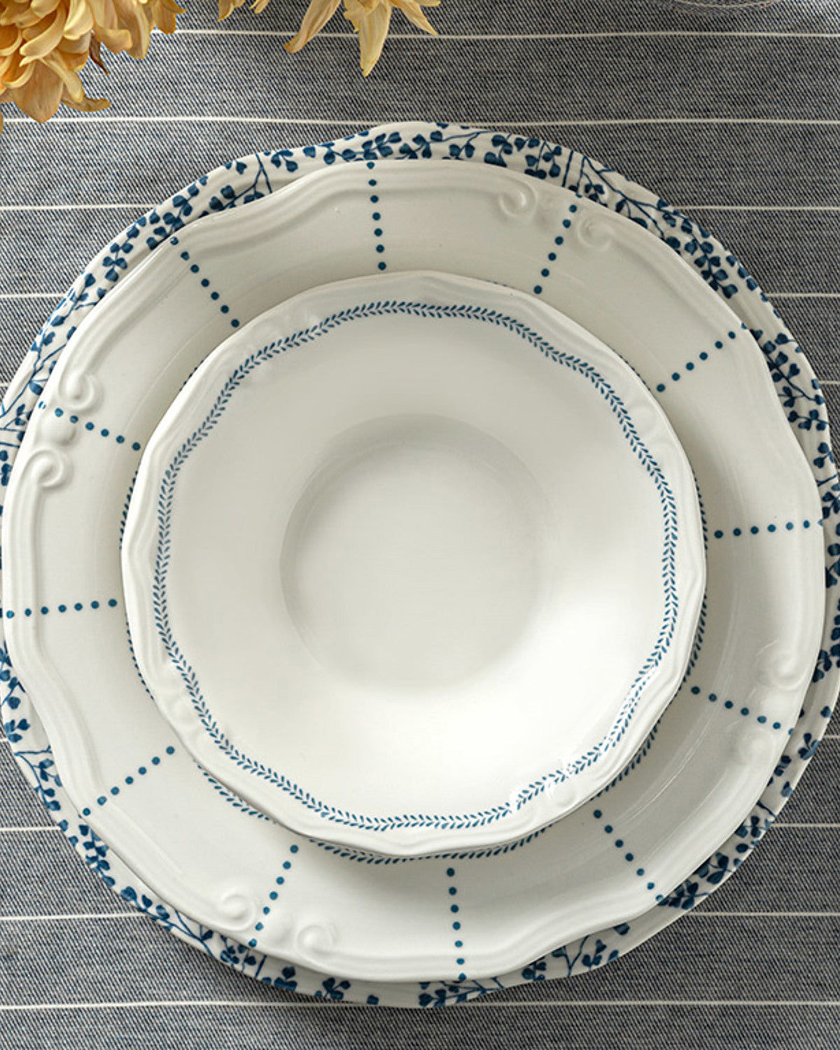 Zebra Porcelain Bowl 16 cm Blue