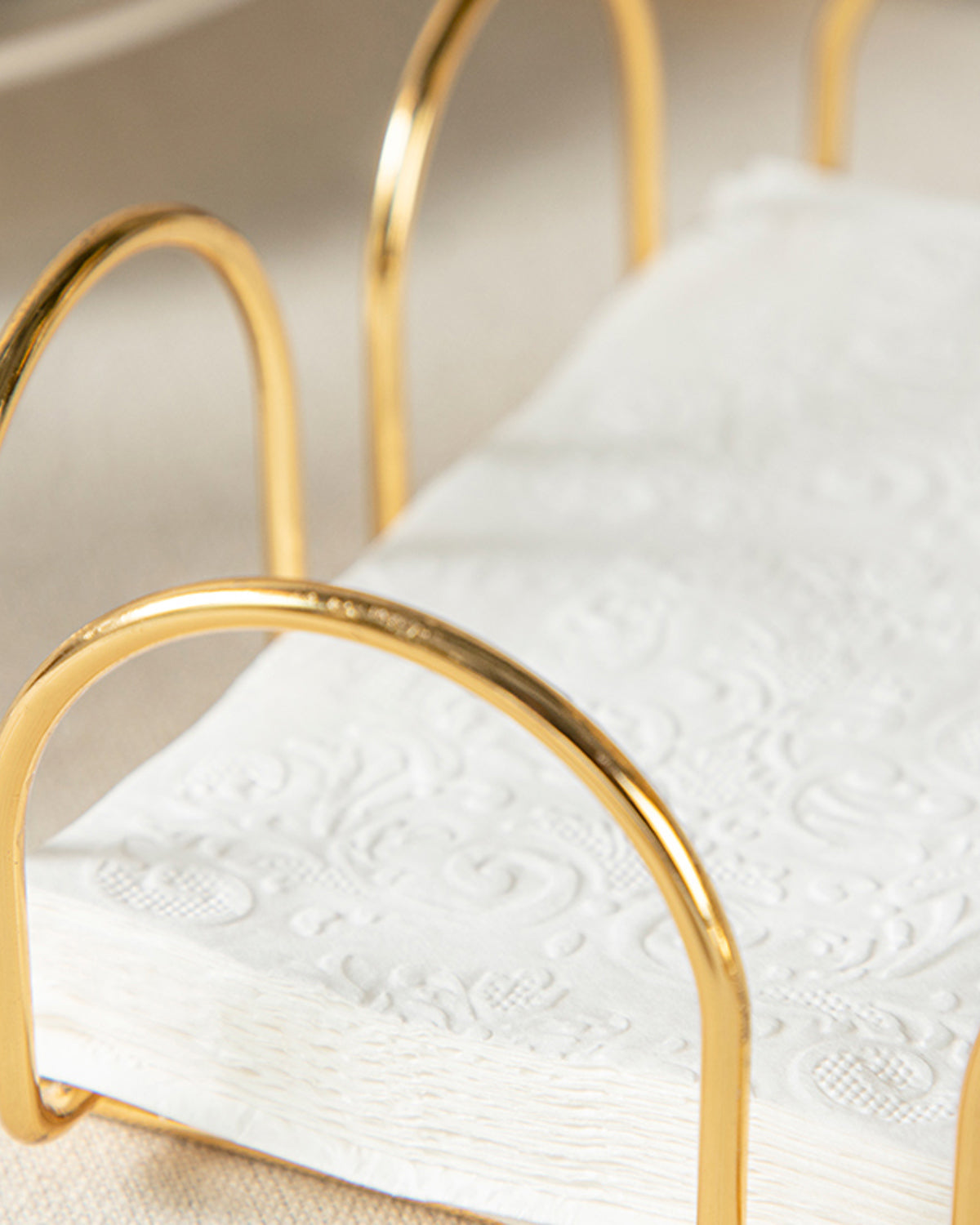 Regent Metal Napkin Holder 18x18 cm Gold (view 2)