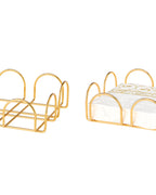 Regent Metal Napkin Holder 18x18 cm Gold (view 3)