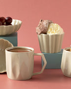 Cenova Ceramic Sugar Bowl 7.5 cm Beige (view 3)