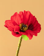 Poppy Single Branch Artificial Flower 60 cm Red (view 2)